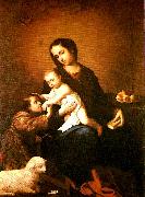 Francisco de Zurbaran virgin and child with st. oil painting